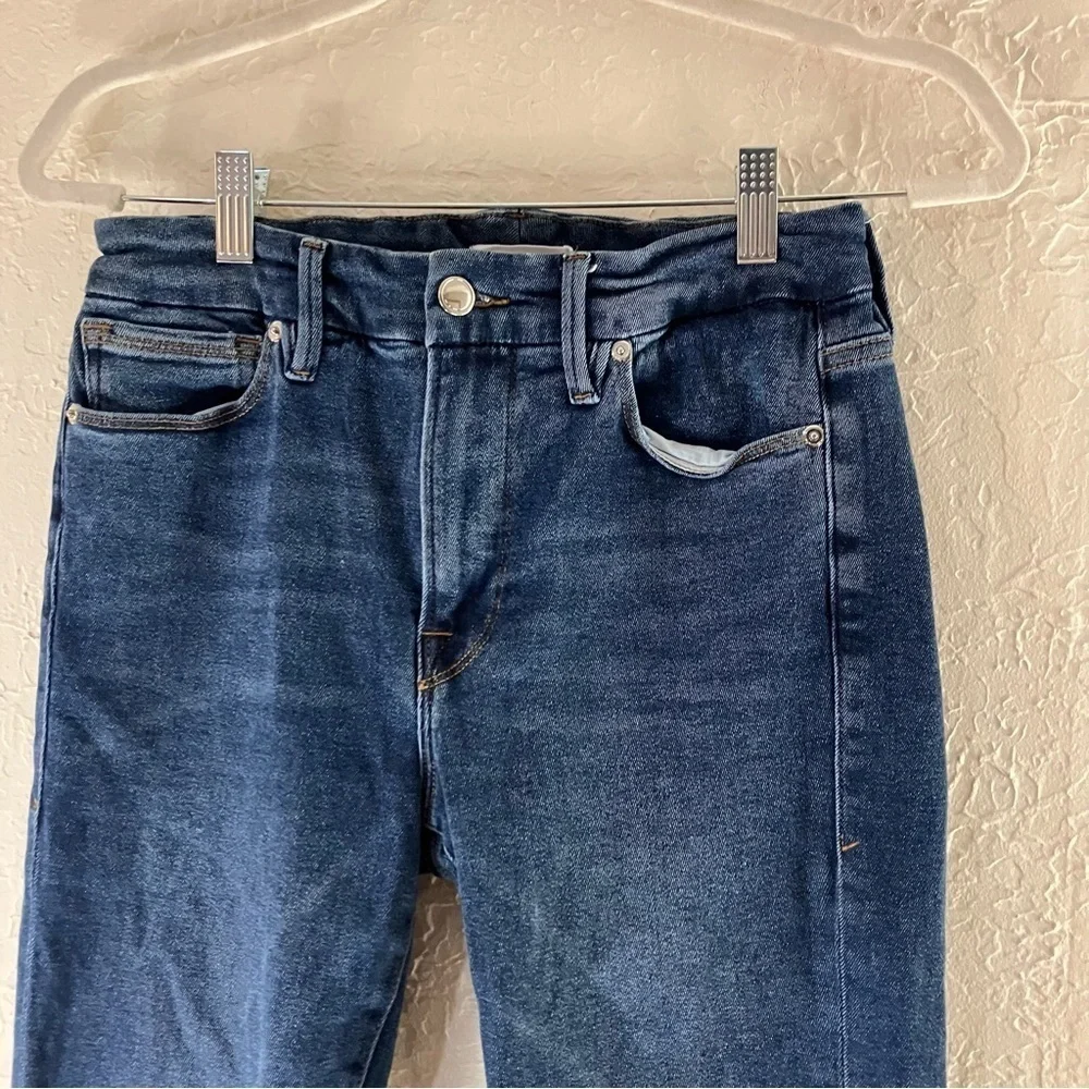 Good American Good Legs High Waisted Skinny Jeans in Blue 518 - Picture 4 of 10